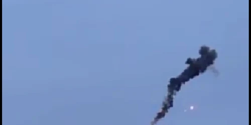 O dronă ucraineană a fost doborâtă la Kiev FOTO Captură png