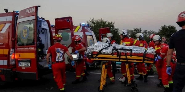 Pompieri răniți de exploziile de la Crevedia. FOTO SNPPC / Facebook