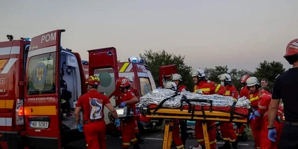Pompieri răniți de exploziile de la Crevedia. FOTO SNPPC / Facebook