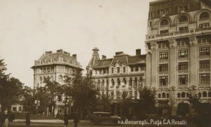 Piața Rosetti din București, în perioada interbelică © iMAGO Romaniae)