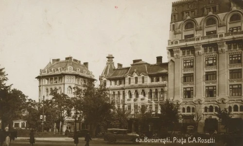 Piața Rosetti din București, în perioada interbelică © iMAGO Romaniae)