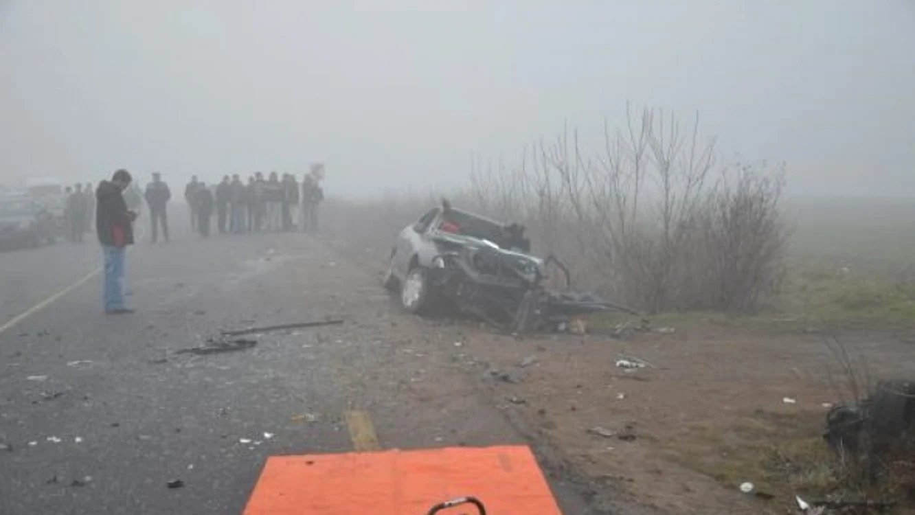 Imagine de la locul accidentului