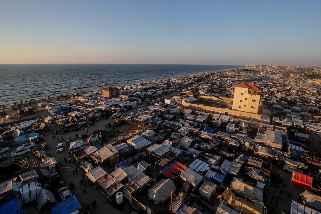 Civilii palestineni s-au refugiat în mare parte în sudul Fâșiei Gaza FOTO EPA-EFE