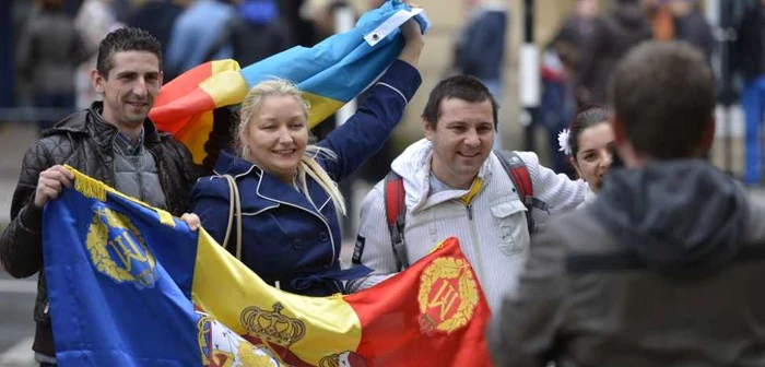 Alegători români la Bristol, Marea Britanie FOTO Mediafax