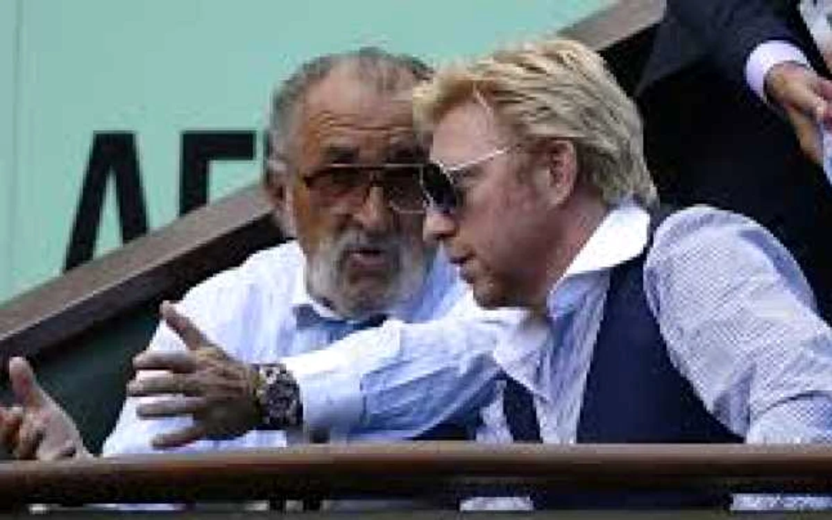 Ion Ţiriac şi Boris Becker