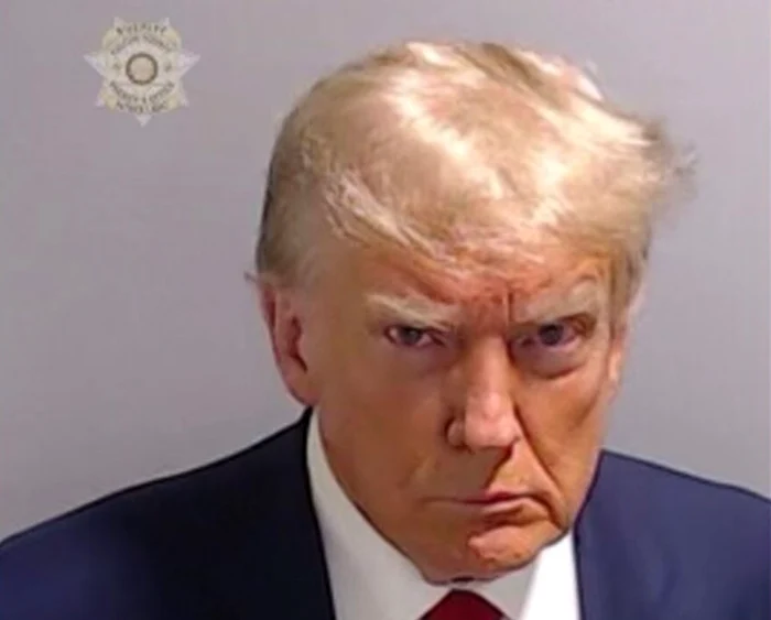 Prima fotografie judiciară a unui fost preşedinte american. FOTO AFP
