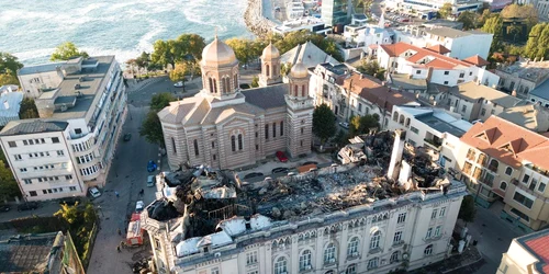 Palatul Arhiepiscopal din Constanța după incendiu FOTO Claboo Media jpg
