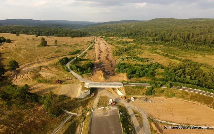Primele lucrări pe Autostrada cu tuneluri pentru urși. Foto: Daniel Guță