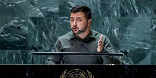 Volodimir Zelenski la Adunarea Generala ONU FOTO EPA EFE jpg