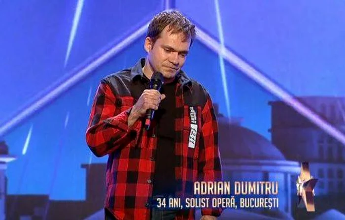 Adrian Dumitru a fost prezentat ca fiind solist de operă, dar a spus altă poveste pe scenă