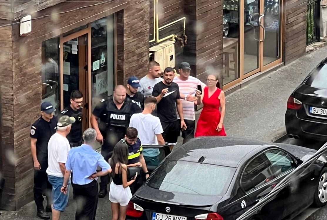Scandalul a avut loc pe o stradă din zona Pieței Mici Foto: gorjonline.ro