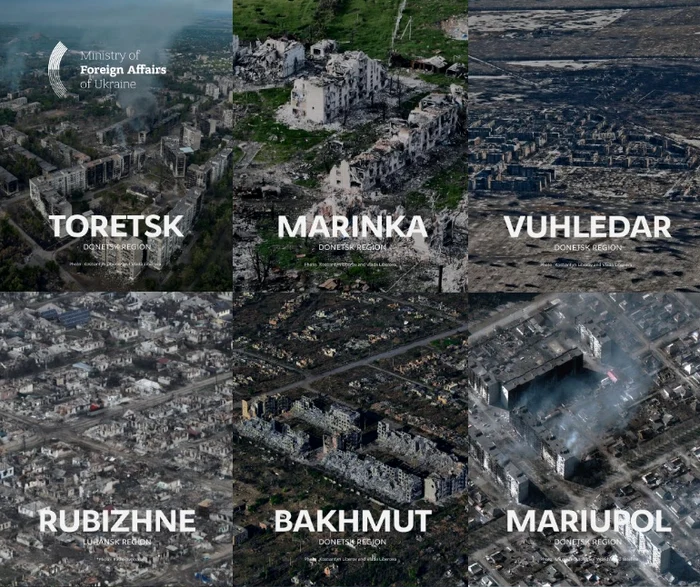Ministerul de Externe din Ucraina arată amploarea dezastrului din regiunile atacate / Sursa foto: X