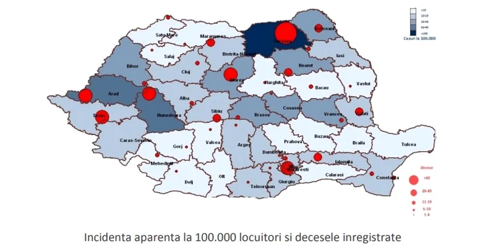 Incidența la mia de locuitori