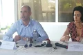 Anca Pavel Nedea și fratele său, Ionuț Nedea, cel care deține agenția litoralulromanesc ro, au susținut marți o conferință de presă jpeg