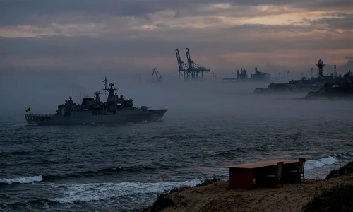 nave mare agitata foto AI Gemini jpg