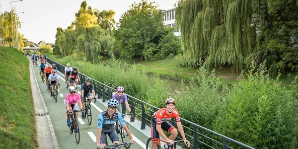 Pista de biciclete de pe malul Cibinului din Sibiu Foto Primăria Sibiu