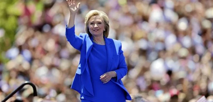 hillary clinton primul discurs campanie AP Photo Frank Franklin II