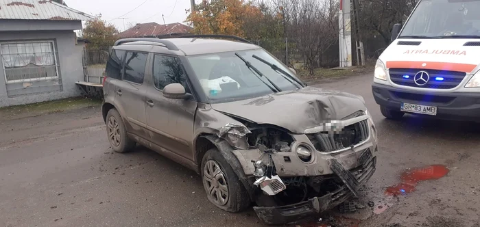 Autoturismele sunt grav avariate. FOTO ISU Giurgiu