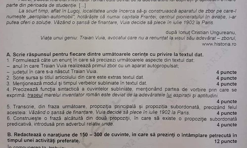 Evaluarea Națională 2020  Subiectele probei de Limba și literatura română   pagina 2 jpeg