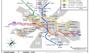 Pe harta Metrorex actuală apare Magistrala 5 de metrou, aflată în execuție, care inițial era planificată să ajungă până în Pantelimon jpeg