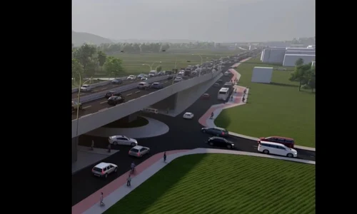 Centura Metropolitană rutieră Cluj Napoca FOto Captură video Emil Boc Facebook jpg