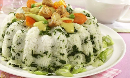 Green Rice Wreath with Chicken Ragout jpeg