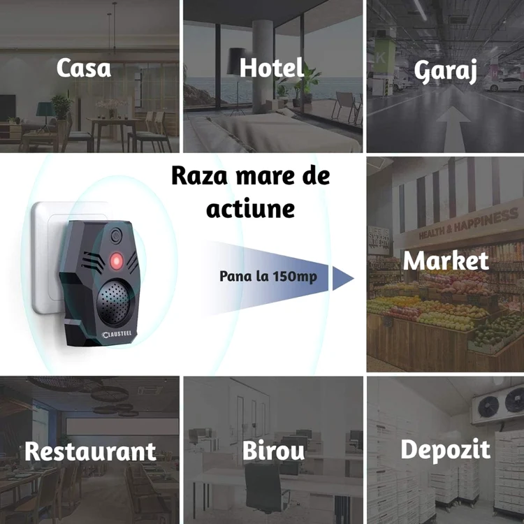 Diverse întrebuințări ale Clausteel 4in1 datorită razei lungi de acțiune anti-dăunători Foto eMAG