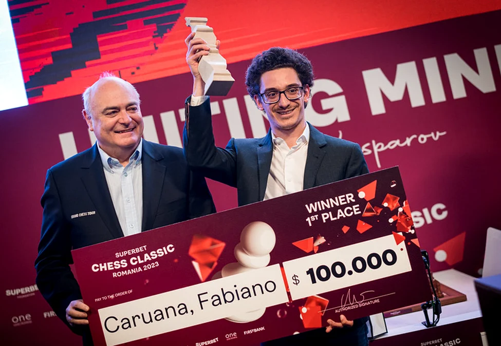 Fabiano Caruana a câștigat premiul cel mare, de 100.000 de dolari, anul trecut, la București