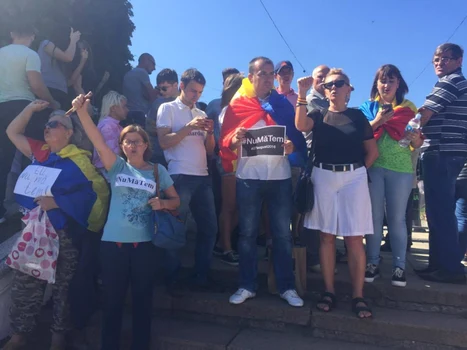 Proteste la Chişinău de Ziua Independenţei. FOTO Iurii Botnarenco