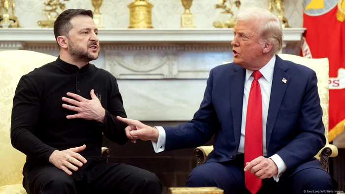 Președintele american Donald Trump și preşedintele ucrainean Volodimir Zelenski