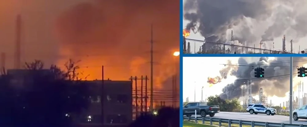 Explozie puternică la dintre cele mai mari rafinării americane din Texas. Populaţia, avertizată să nu iasă din case