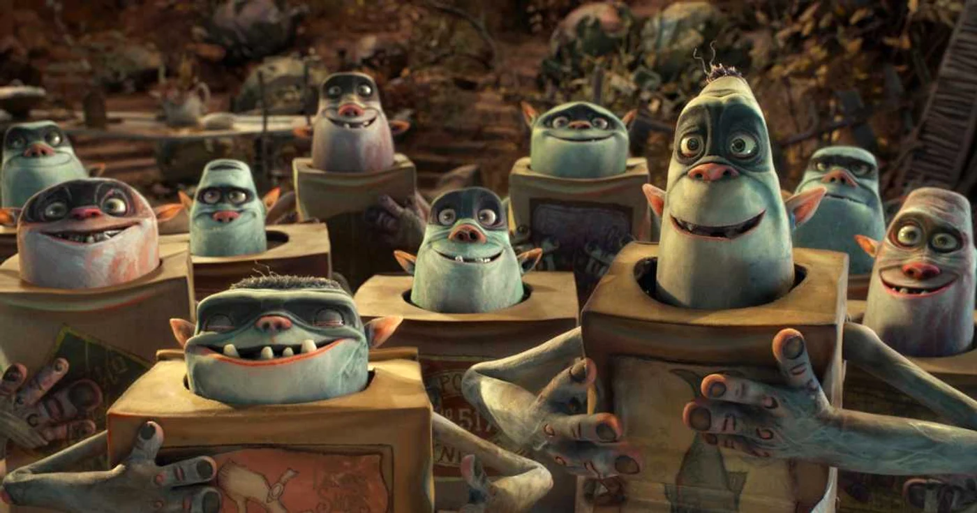 Imagine din filmul de animaţie "Boxtrolls", o producţie a celebrului studio american Laika