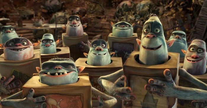 Imagine din filmul de animaţie "Boxtrolls", o producţie a celebrului studio american Laika