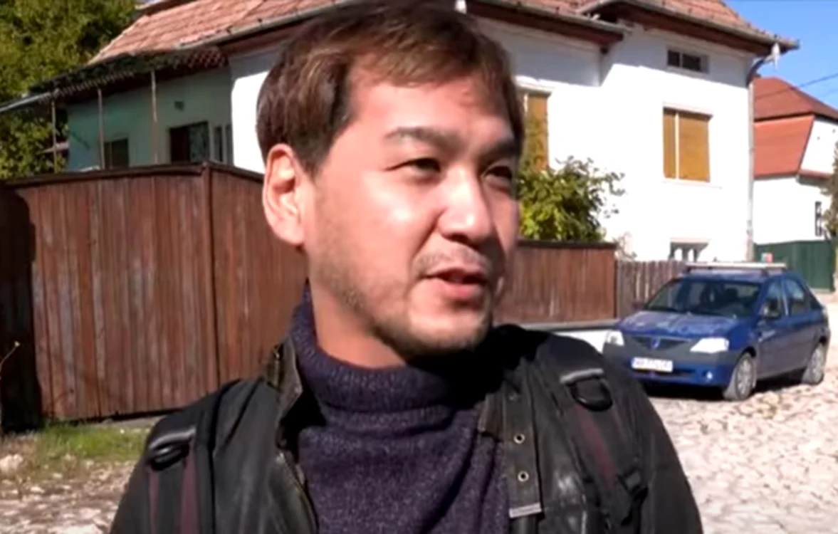 Turistul japonez a fost încântat de vizita sa în Rimetea / captură video: Observator