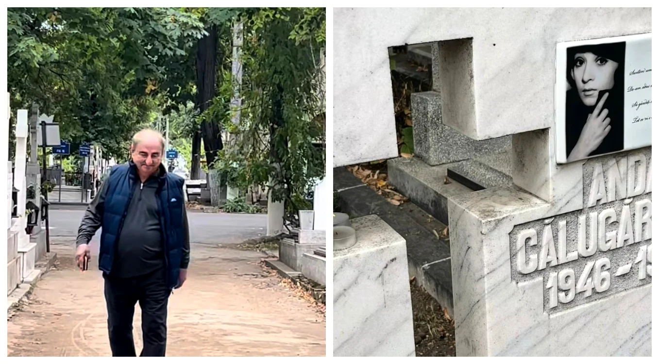 Vasile Muraru a adus omagii la mormintele marilor actori din România / FOTO: Colaj captură video 