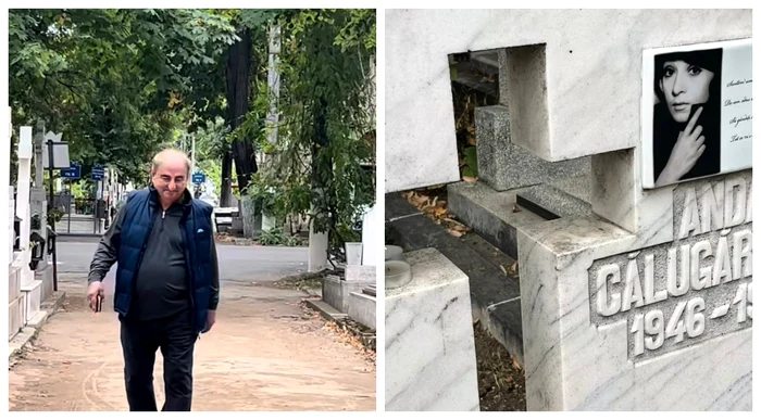 Vasile Muraru a adus omagii la mormintele marilor actori din România / FOTO: Colaj captură video 