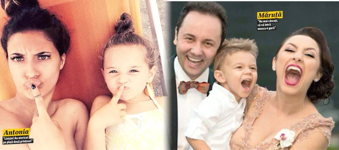 Click! vă prezintă cele mai amuzante poze de familie, în care VIP-urile şi moştenitorii lor se întrec în strâmbăturiFoto: Arhivă Personală