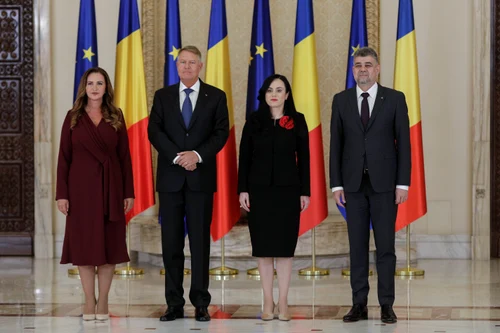 Ceremonie juramant Simona Bucura Oprescu ministrul Muncii și Solidarității Sociale și Natalia Intotero ministrul Familiei Tineretului și Egalității de Șanse la Palatul Cotroceni 19 iulie 2023 FOTO  ( (9) jpg
