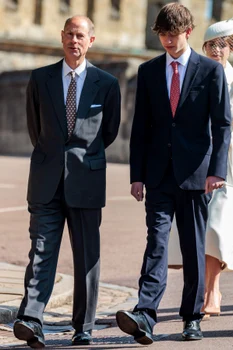 Prințul Edward și fiul său, James Wessex, conte de Wessex. FOTO: Profimedia