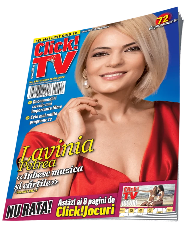 Lavinia Petrea este pe coperta celui mai recent ghid Click! TV