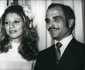 Regele Hussein al Iordaniei și Alia Toukan aka Regina Alia la nunta lor din 12 decembrie 1972. FOTO: Profimedia