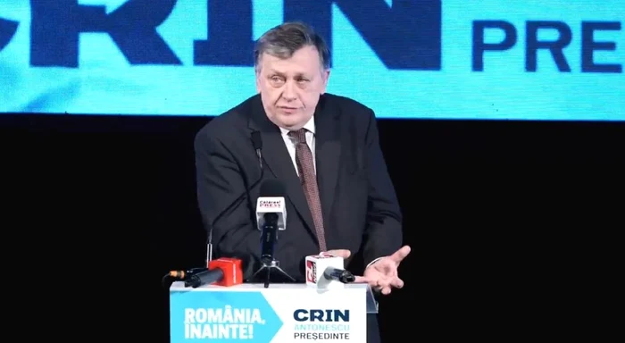 Crin Antonescu, la Călăraşi. FOTO: captură video