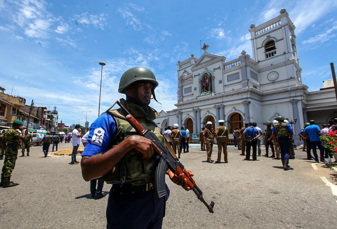Biserica St. Andrew, unde a avut loc unul dintre atentatele din Sri Lanka