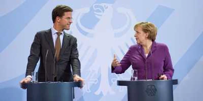 Angela Merkel si Mark Rutte