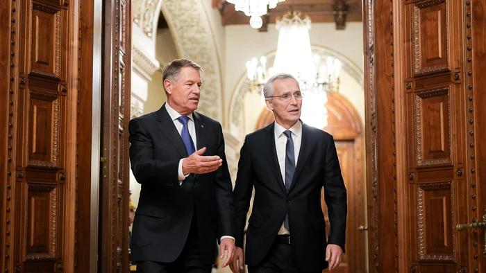 Klaus Iohannis și Jens Stoltenberg FOTO Presidency.ro