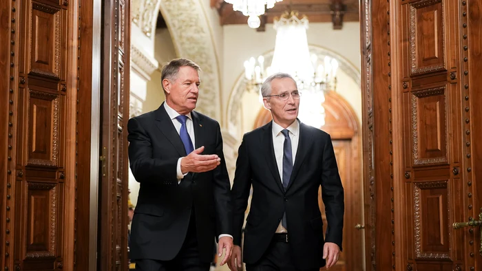Klaus Iohannis și Jens Stoltenberg FOTO Presidency.ro