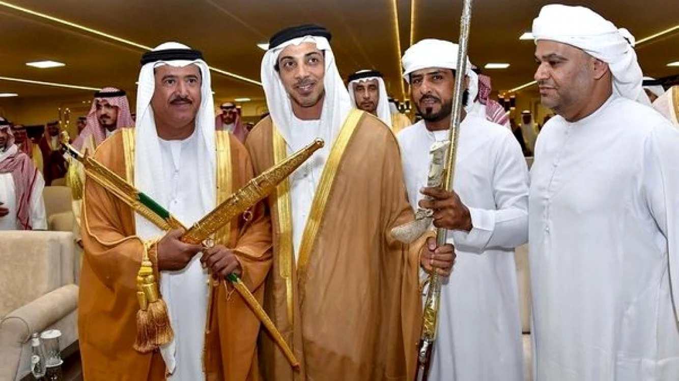 Sheikh Mansour (al doilea din stânga), patronul celor de la Manchester City