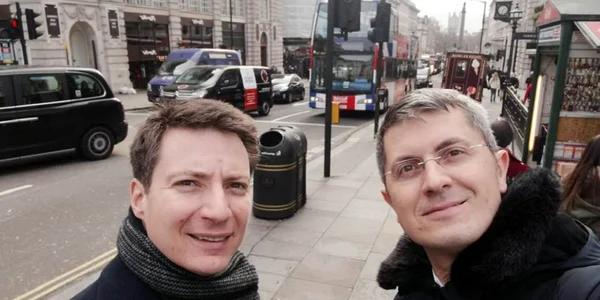 Andrei Caramitru şi Dan Barna FOTO Facebook Caramitru