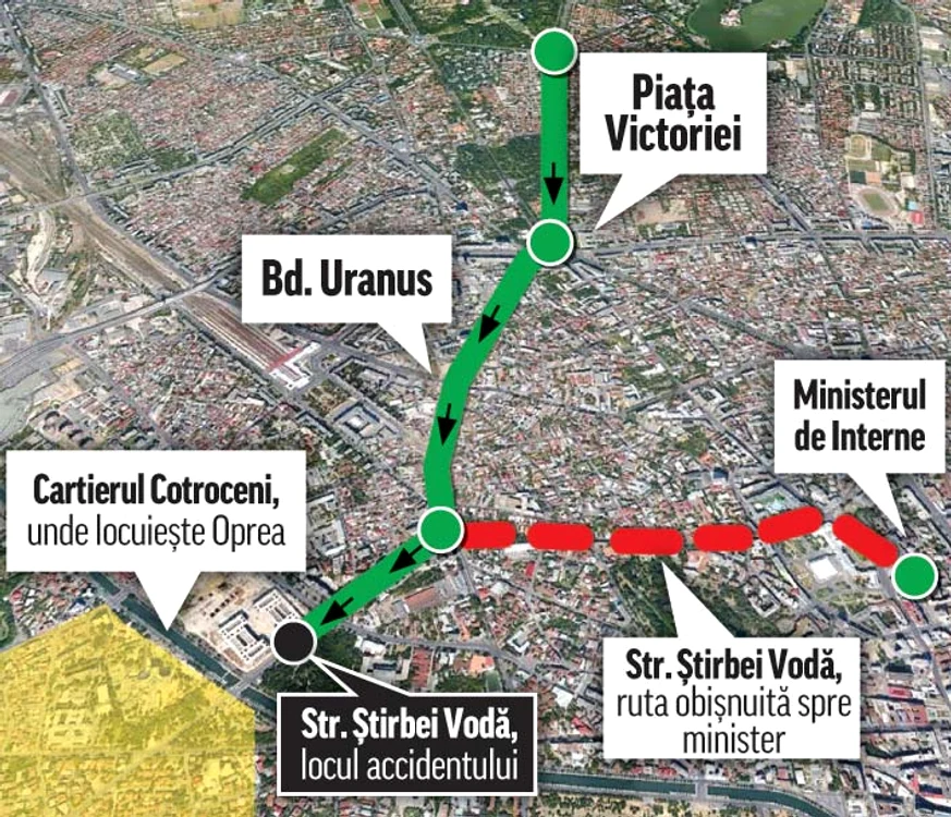 
    Bogdan Gigină, 28 de ani, a murit în accidentul de marţi seara, când îi deschidea drumul lui Oprea  