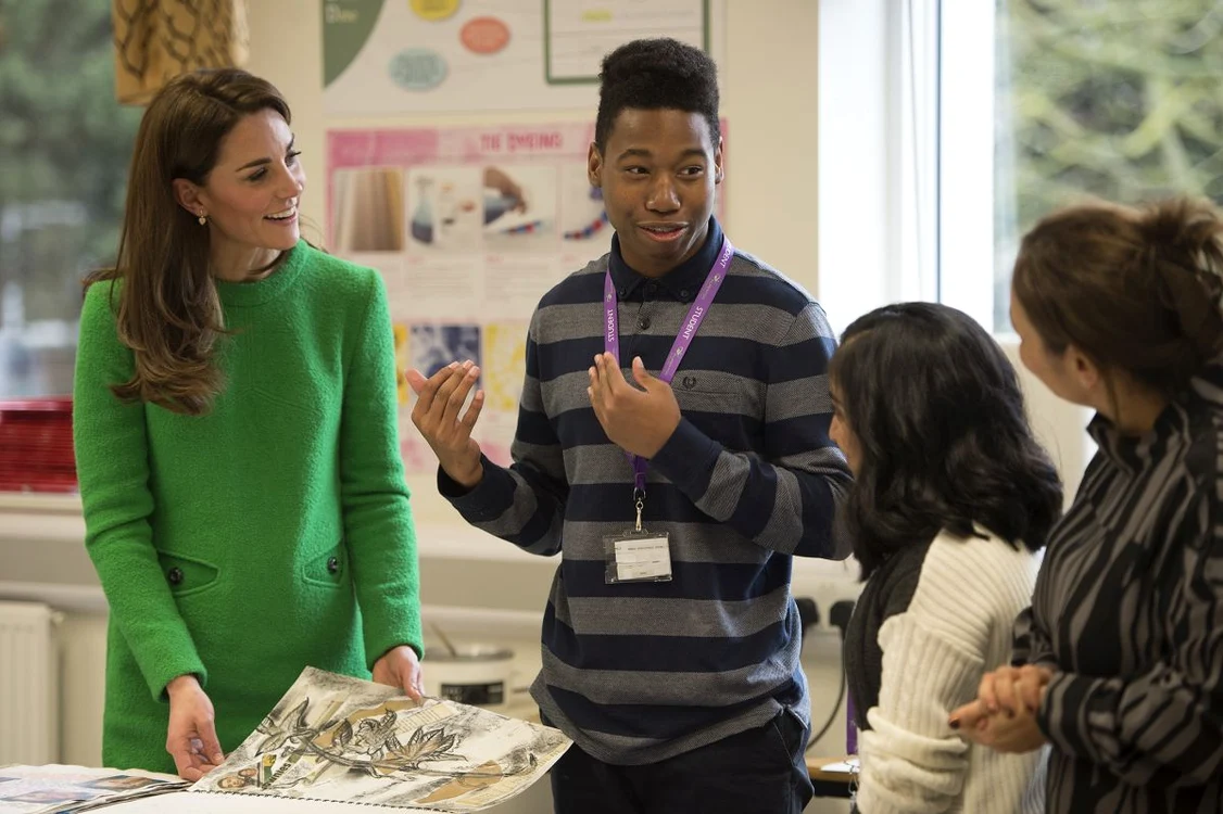 
    Kate Middleton a purtat o rochie verde EponineFoto: Getty  